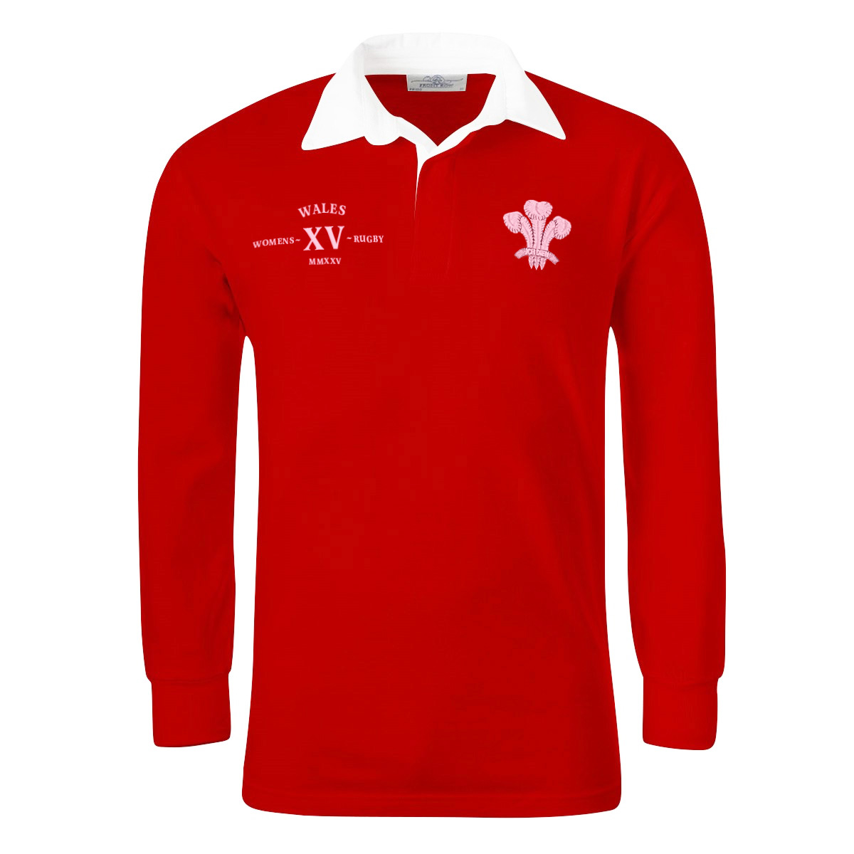 Womens World Cup Wales Adults Classic Rugby Shirt - Red Womens World Cup Wales Adults Classic Rugby Shirt - Red
