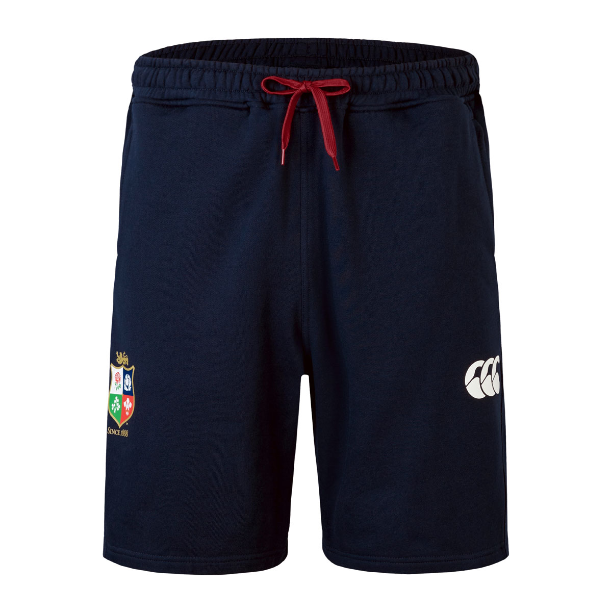 British and Irish Lions Mens Fleece Shorts Navy - Front British and Irish Lions Mens Fleece Shorts Navy - Front