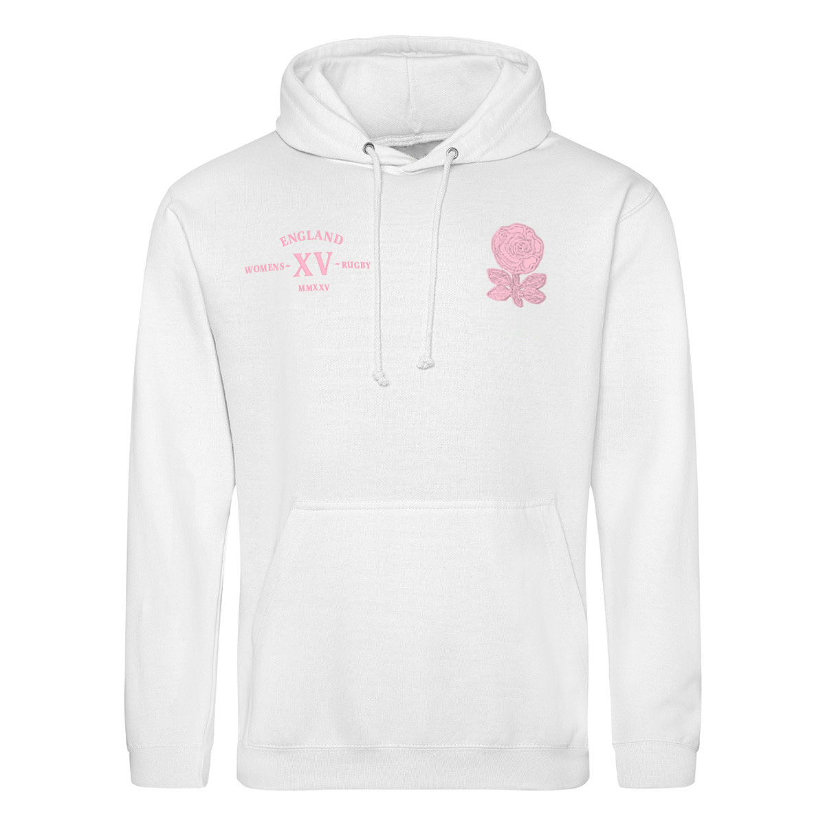 Womens World Cup England Mens Classic Hoodie White - Front Womens World Cup England Mens Classic Hoodie White - Front