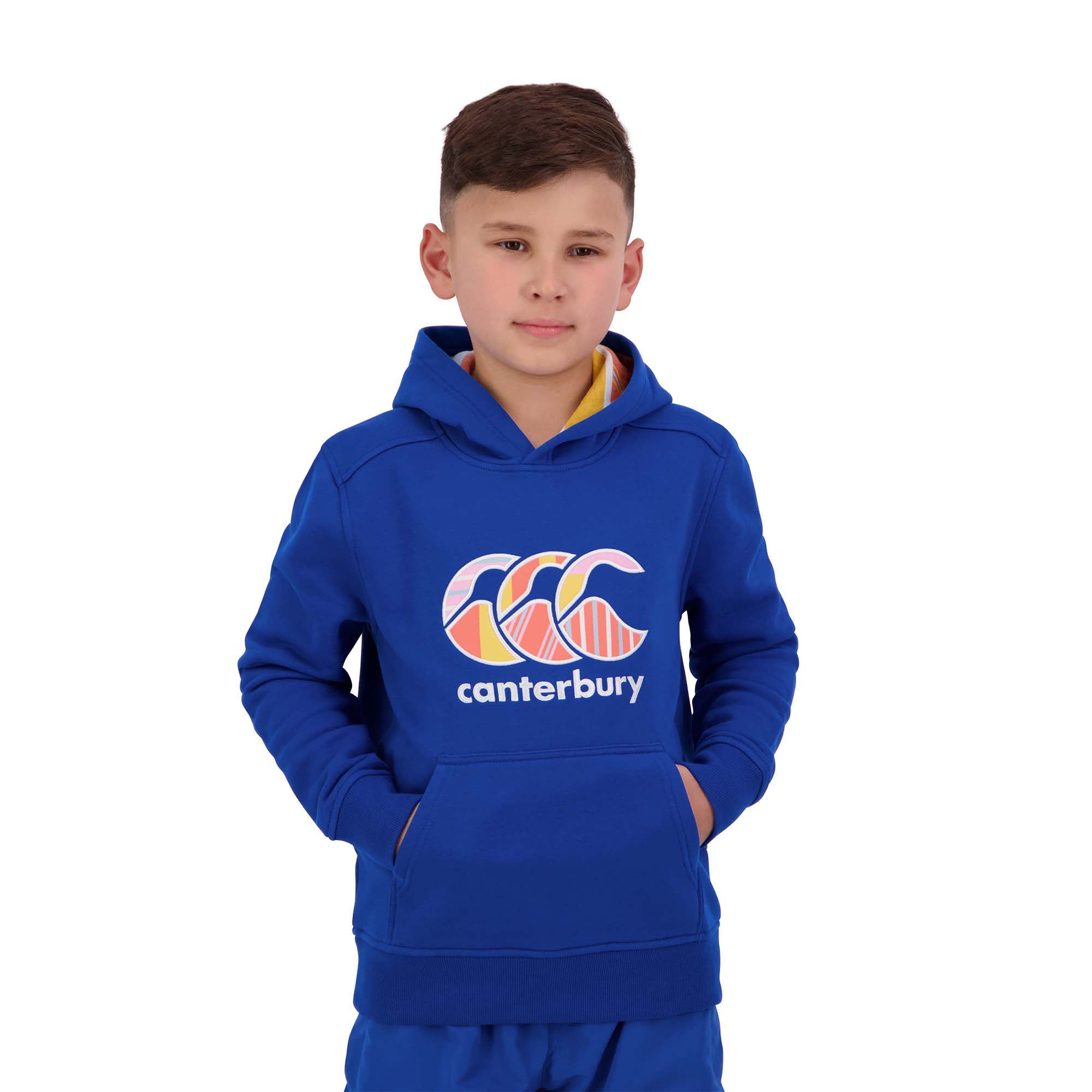 Canterbury Kids Uglies Hoodie -  Blue Front Canterbury Kids Uglies Hoodie -  Blue Front