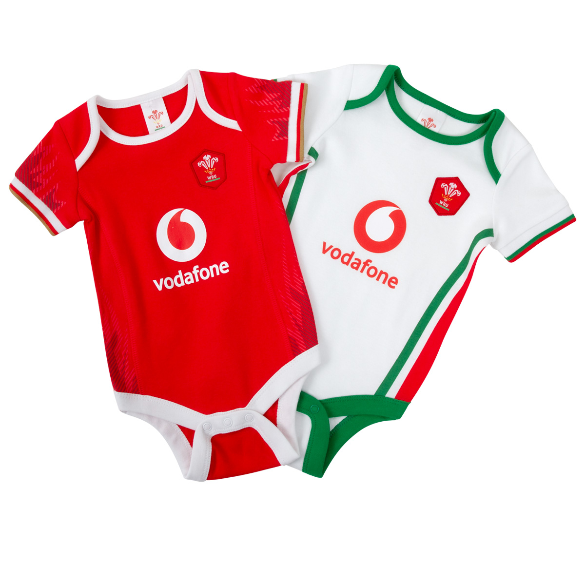 Wales Kit 2 Pack Bodysuits 24/25 - Front