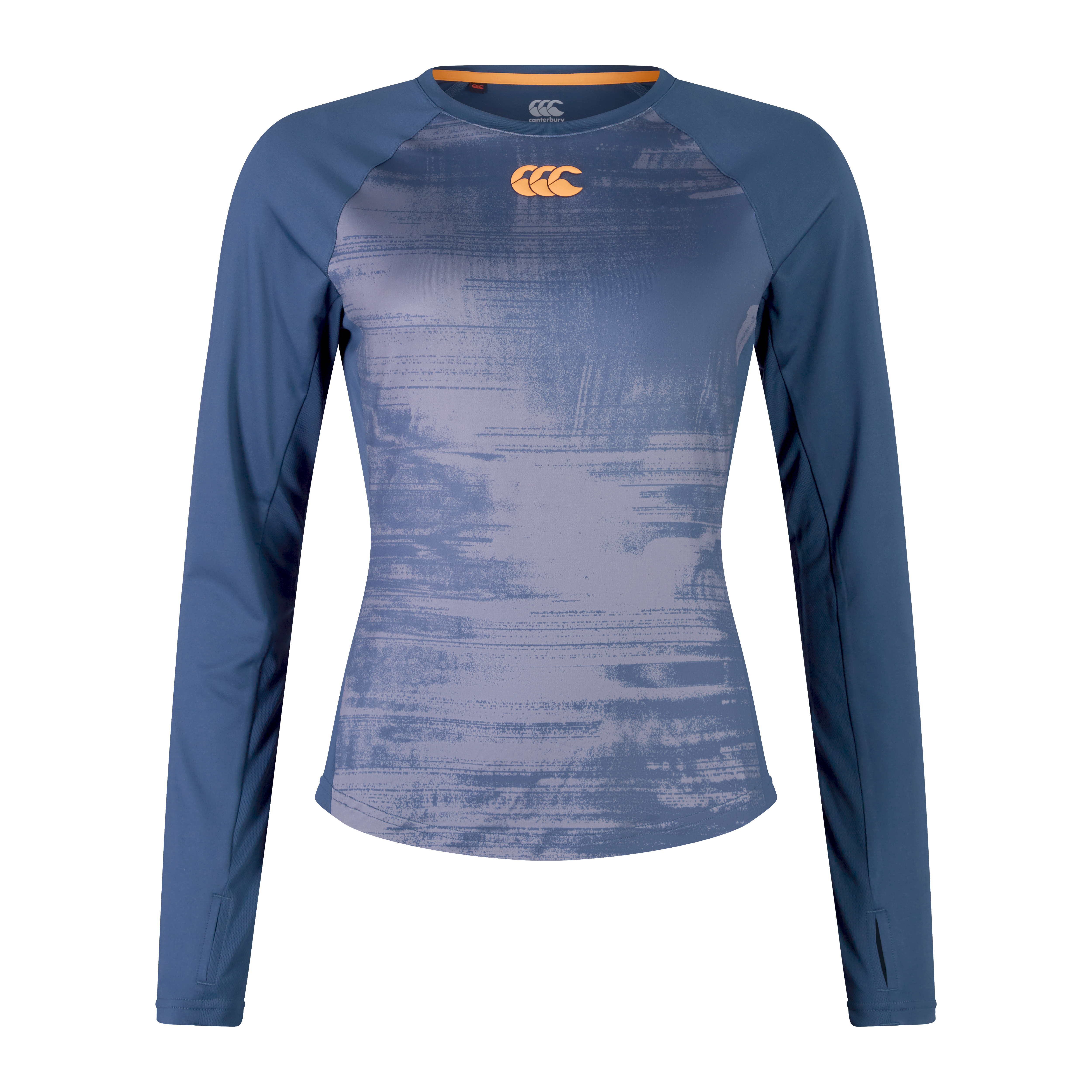 Canterbury Womens Vapodri Superlight Long Sleeved Tee-  Navy Ghost Front