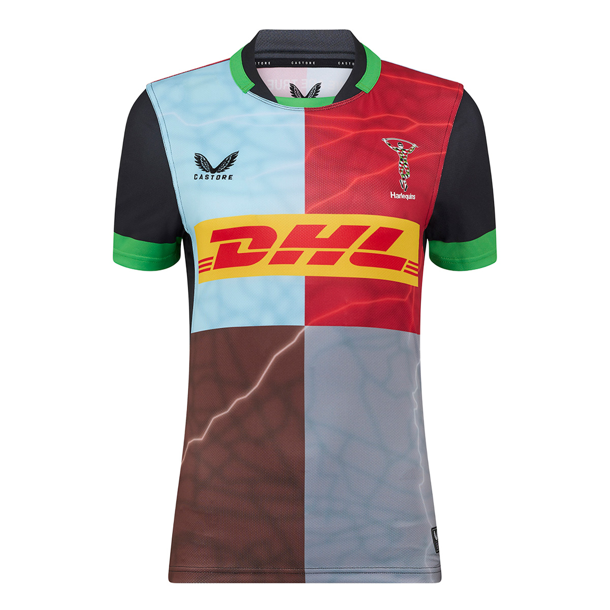 Harlequins Womens Home Rugby Shirt 25/26 - Front Harlequins Womens Home Rugby Shirt 25/26 - Front