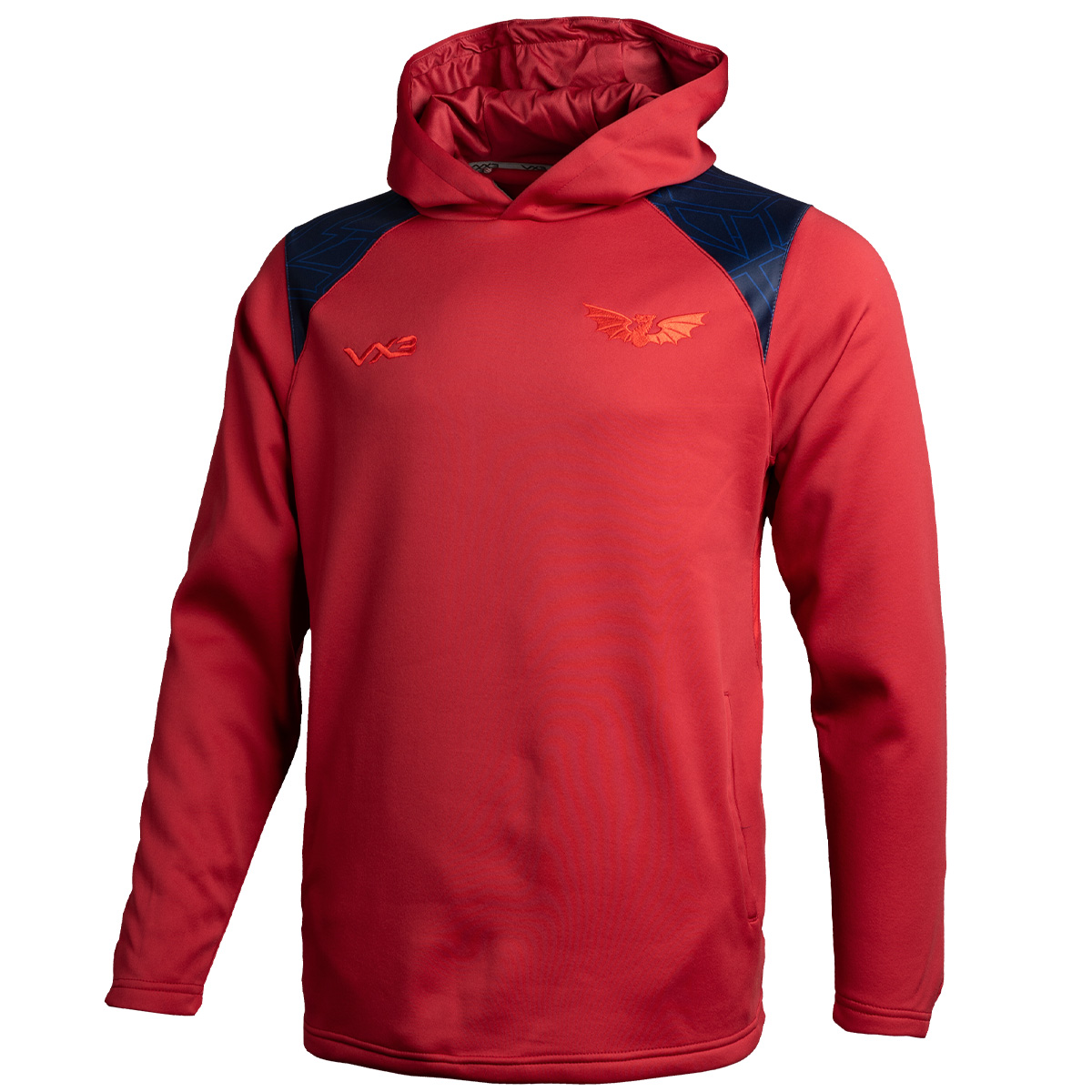 Scarlets Kids Vertex Training Hoodie 25/26 - Red - Front