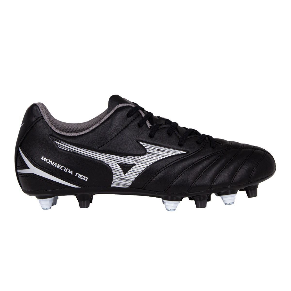 Mizuno Adults Monarcida Neo III Select Mix Rugby Boots - Black/Silver - Outstep