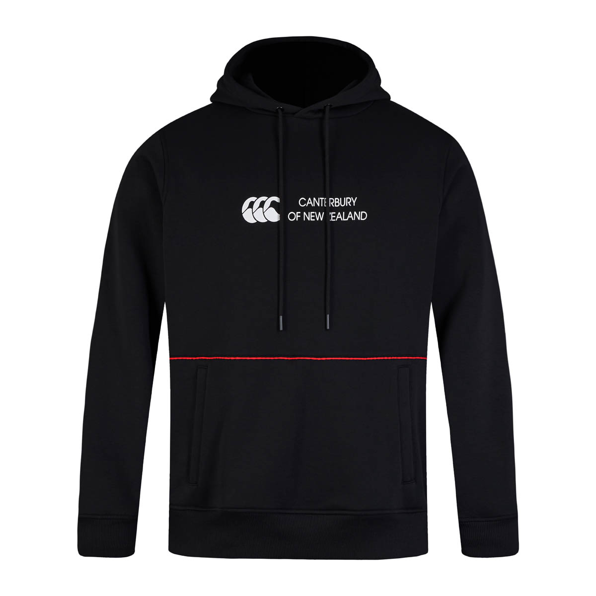 Canterbury Mens Legends Panel Hoodie Black - Front Canterbury Mens Legends Panel Hoodie Black - Front