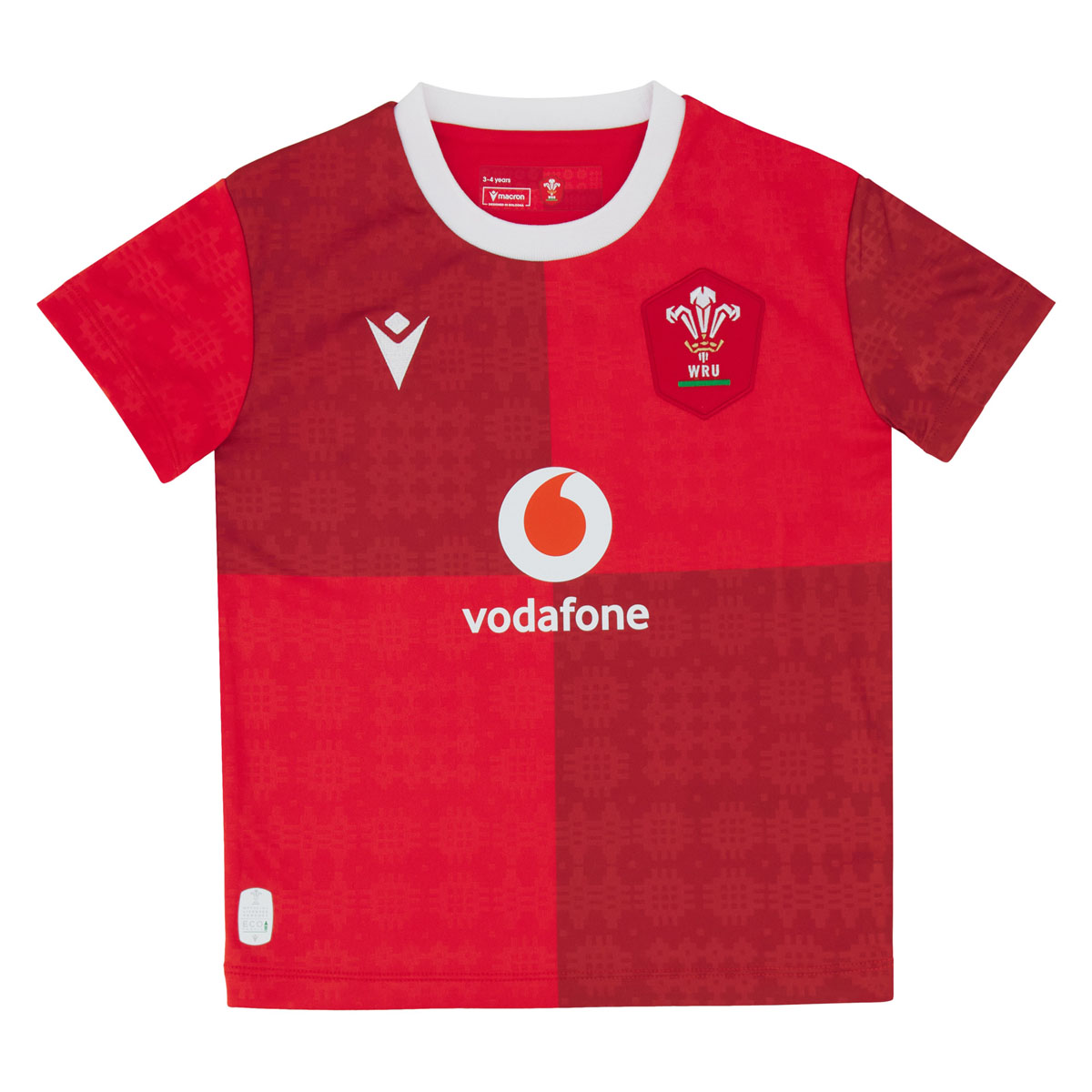 Wales Infants Home Rugby Kit 25/26 Red - Front Wales Infants Home Rugby Kit 25/26 Red - Front