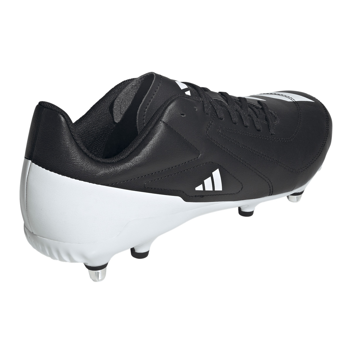 adidas Adults RS15 Soft Ground Rugby Boots Black - Back adidas Adults RS15 Soft Ground Rugby Boots Black - Back