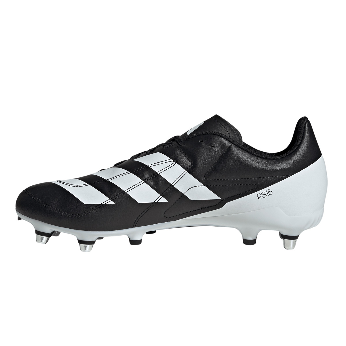 adidas Adults RS15 Soft Ground Rugby Boots Black - Instep adidas Adults RS15 Soft Ground Rugby Boots Black - Instep