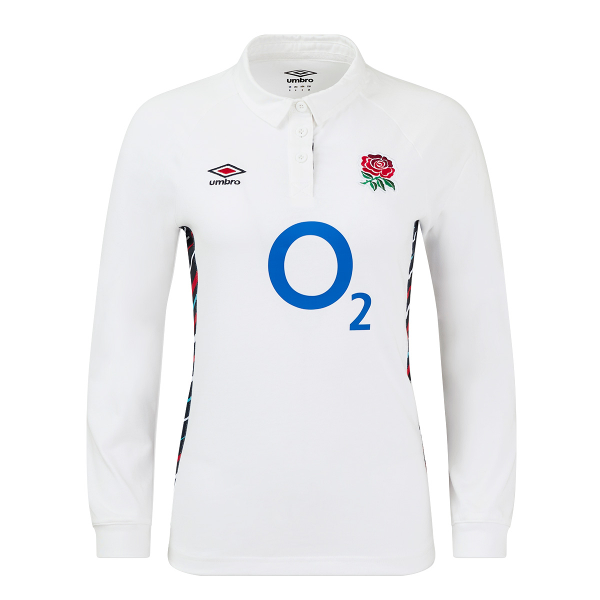England Womens Home Classic Rugby Shirt - Long Sleeve 2025 - Front England Womens Home Classic Rugby Shirt - Long Sleeve 2025 - Front