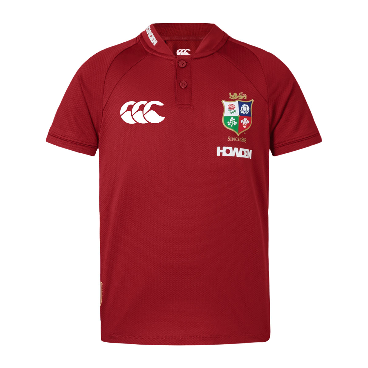 British and Irish Lions Junior Polo Red - Front British and Irish Lions Junior Polo Red - Front