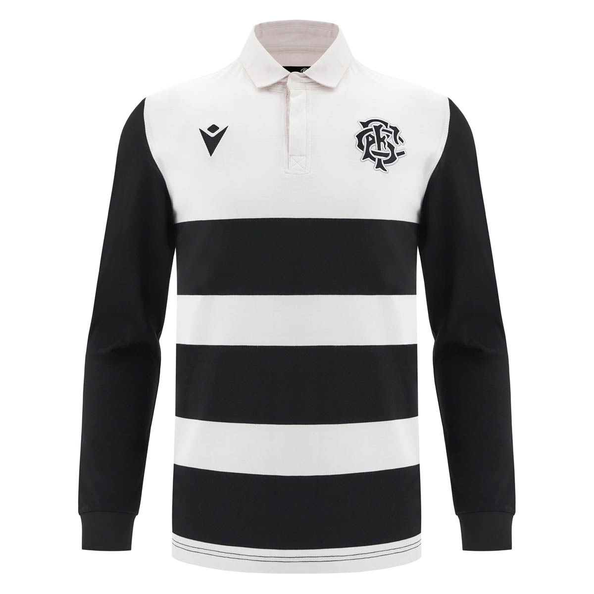 barbarians mens home cotton rugby shirt - front barbarians mens home cotton rugby shirt - front